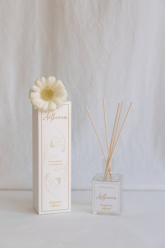 Aetherea Reed Diffuser von AnimAroma – eleganter Raumduft mit Bergamotte, Lavendel und Sandelholz für stilvolle Wohnräume, belebend und ausgleichend