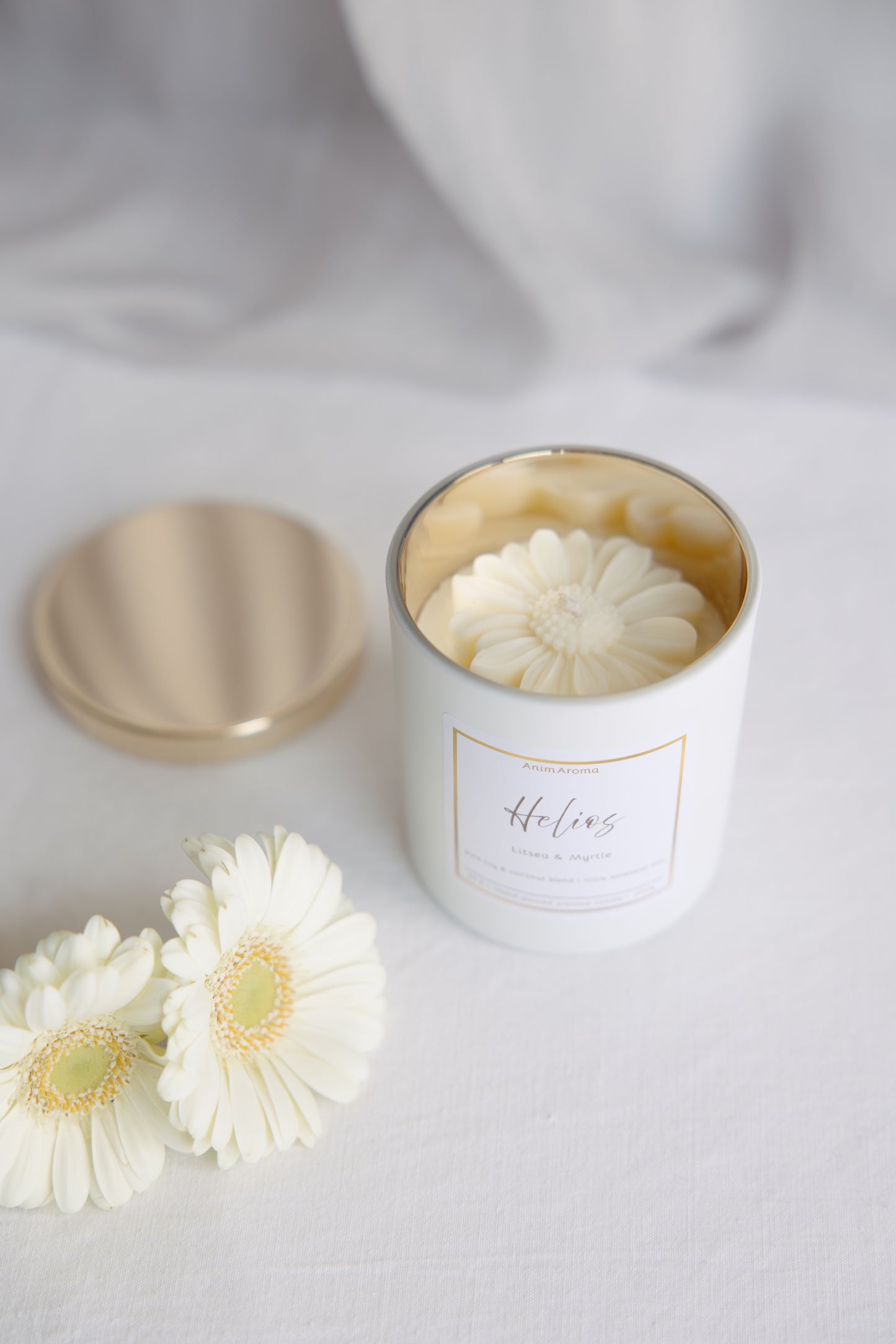 Helios AnimAroma Duftkerze – belebende Aromatherapie Kerze für klare, frische Raumatmosphäre